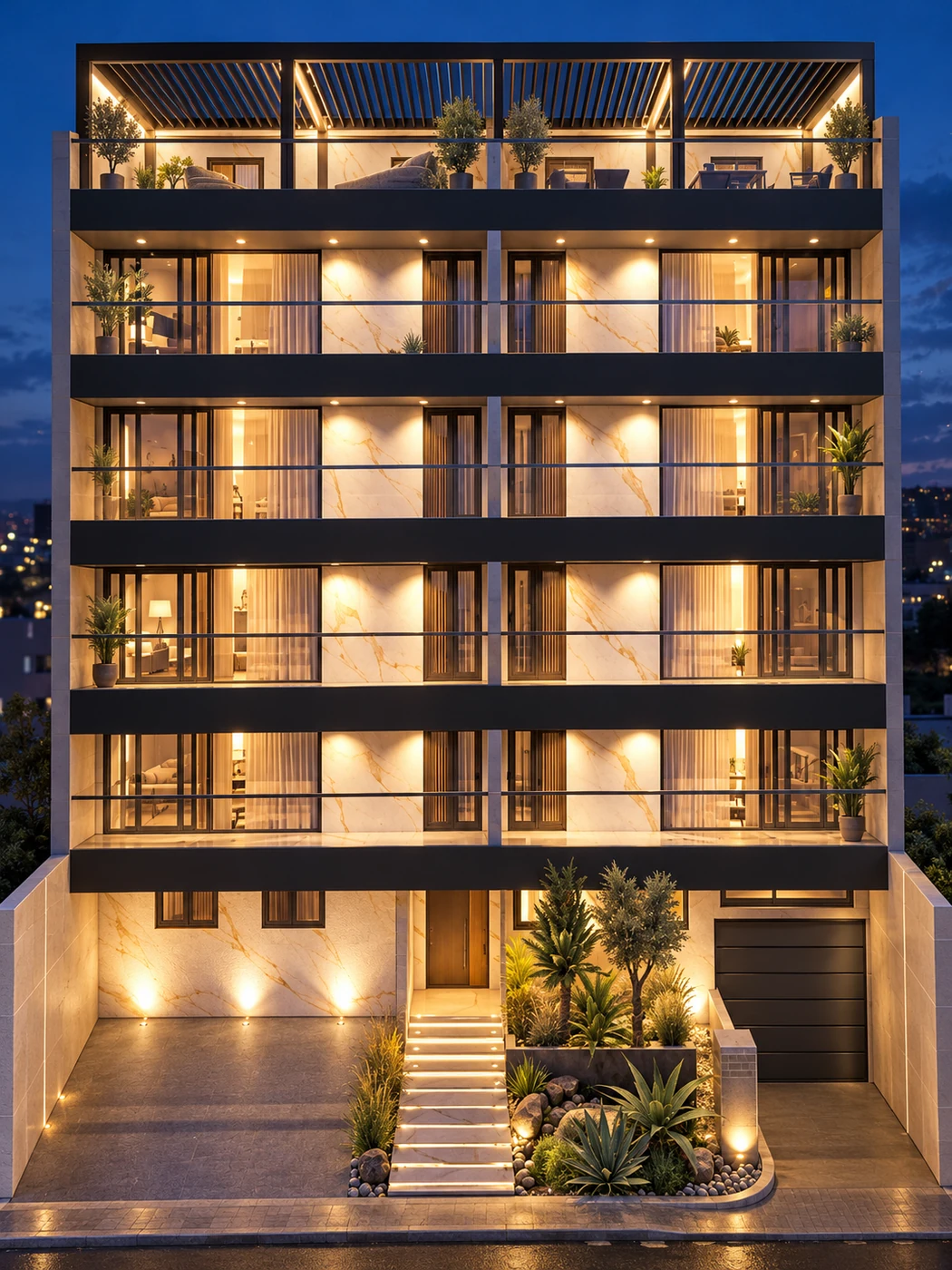 Illustration architecturale de la résidence Azure — visuel non contractuel